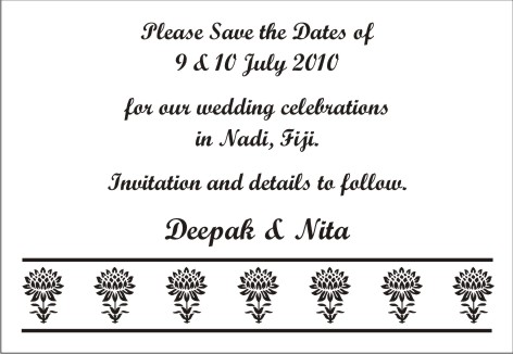 Save the date card 5 - Parekh Cards